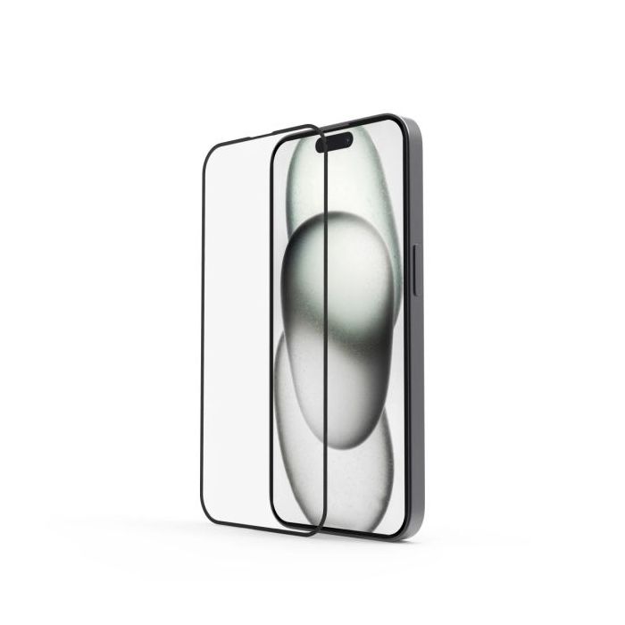 Hama Extreme Protect Protector de Pantalla para iPhone 15 - Vidrio Templado - Antihuellas - Grado de Dureza 10H - Proteccion D3O