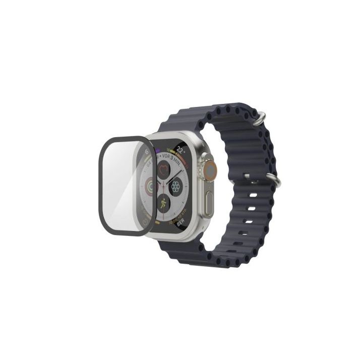 Hama Super Hybrid Protector de Pantalla para Apple Watch - 49mm - Antihuellas - Flexiglas rPET - Color Transparente