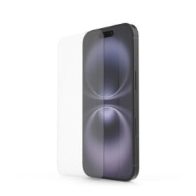 Hama Clear Protect Protector de Pantalla para iPhone 16 - Antihuellas - Vidrio de Seguridad - Grado de Dureza 9H - Color Transpa