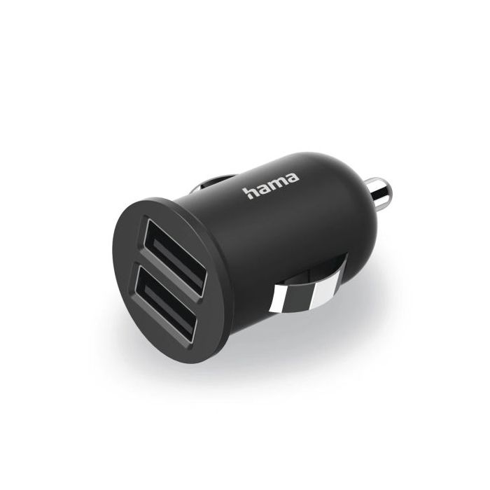 Hama Cargador de Coche 12W - 2xusb-A - Color Negro