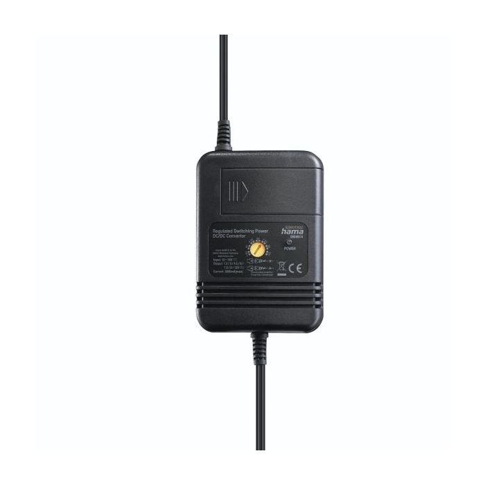 Hama Fuente de Alimentacion para Coche 24W - Voltaje Variable - Color Negro
