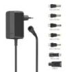 Hama Fuente de Alimentacion Multidispositivo - Potencia 12W - Indicador LED - 7 Adaptadores - Intensidad Maxima 1A - Voltaje Aju