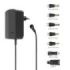 Hama Fuente de Alimentacion Multidispositivo - Potencia 18W - Voltaje 12V - Indicador LED - 7 Adaptadores - Intensidad Maxima 1.