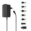 Hama Fuente de Alimentacion Multidispositivo - Potencia 18W - Voltaje 12V - Indicador LED - 7 Adaptadores - Intensidad Maxima 1.