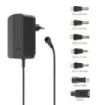 Hama Fuente de Alimentacion Multidispositivo - Potencia 27W - Voltaje 12V - Indicador LED - 7 Adaptadores - Intensidad Maxima 2.