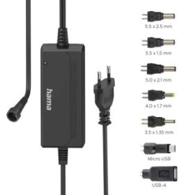 Hama Fuente de Alimentacion Multidispositivo - Potencia 36W - Voltaje 15V - Indicador LED - 7 Adaptadores - Intensidad Maxima 3A