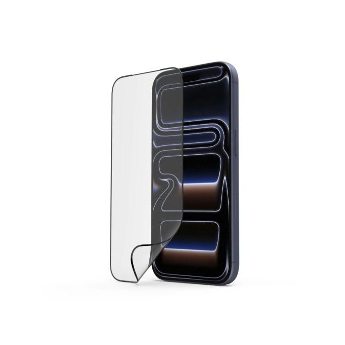 Hama Super Hybrid Cristal Protector para iPhone 17 Pro - Base de Montaje - Flexiglas rPET - Grado de Dureza 9H - Proteccion D3O