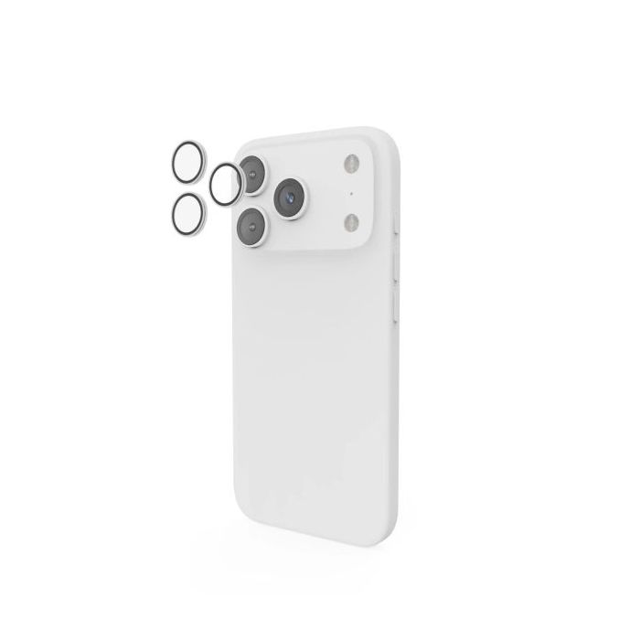 Hama Lens Protect Protector de Camara para iPhone 17 Pro / Pro Max - Vidrio Templado - Color Transparente