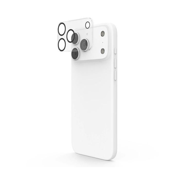 Hama Cam Protect Protector de Camara para iPhone 17 Pro / Pro Max - Vidrio Templado - Color Transparente