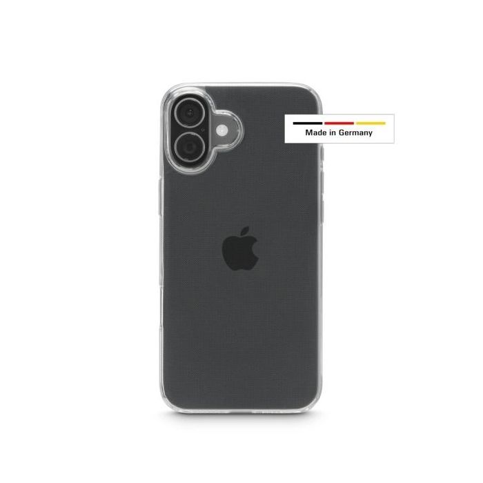 Hama Always Clear Funda para iPhone 17 - Antideslizante - Poliuretano Termoplastico - Bordes Elevados - Color Transparente