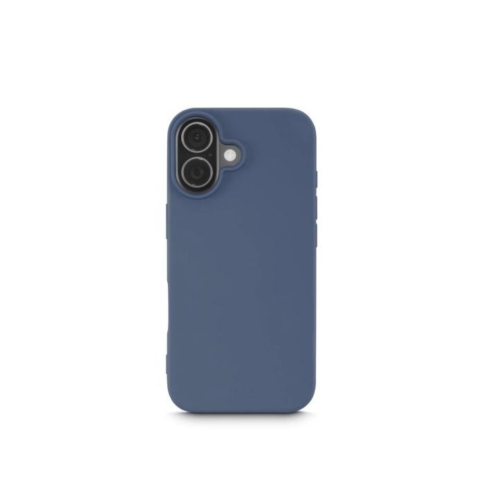 Hama Fantastic Feel Funda para iPhone 17 - Antiadherente Anti-Suciedad - Poliuretano Termoplastico - Bordes Elevados - Color Azu