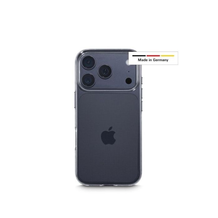 Hama Always Clear Funda para iPhone 17 Pro - Antideslizante - Especial Antiamarilleo - Poliuretano Termoplastico - Bordes Elevad