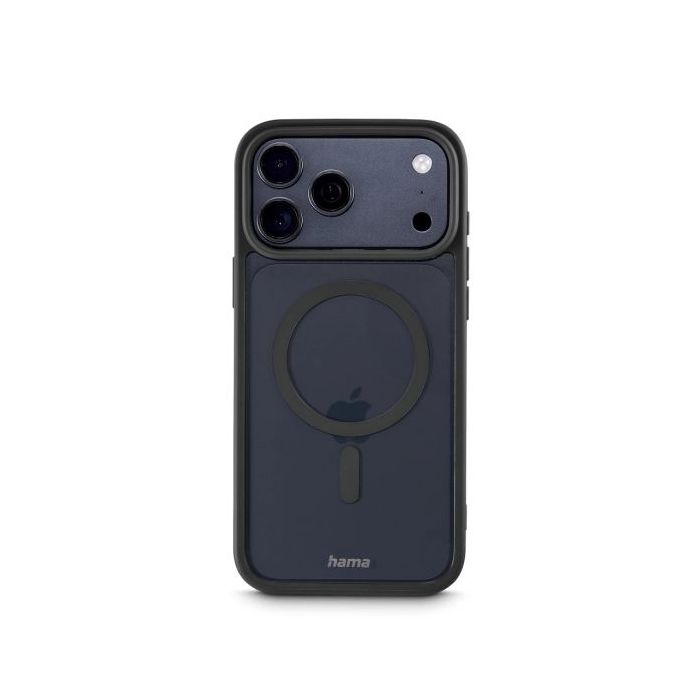 Hama Frame Protect Funda para iPhone 17 Pro Max - Antideslizante - Magnetico - Policarbonato y Poliuretano Termoplastico - Borde