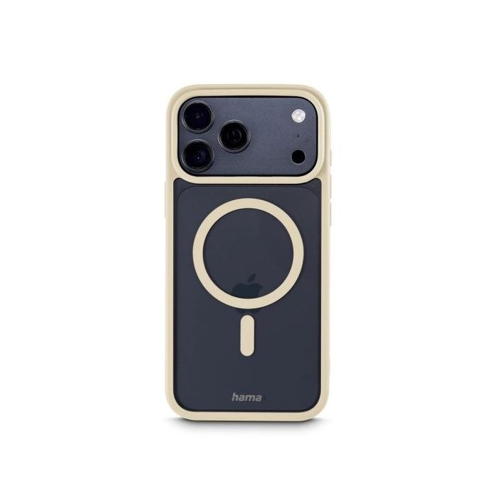 Hama Frame Protect Funda para iPhone 17 Pro Max - Antideslizante - Magnetico - Policarbonato y Poliuretano Termoplastico - Borde