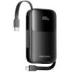 Vention Powerbank de 10000mAh - Potencia de Salida hasta 22.5W - Cable USB-C y Lightning Integrado - USB-A - Pantalla LED - Colo
