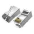 Vention Pack de 100 Conectores RJ45 - Cat.6a FTP - Contactos Chapados en Oro - Color Plata