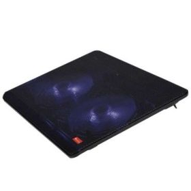 NGS Jetstand Base de Refrigeracion para Portatil hasta 15.6  - Iluminacion LED Azul - 1x USB - 2 Ventiladores Silenciosos - 2 Ni
