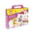Jovi Play - Fun Kit Pinta con Arena Unicorns con 8 Botes de Arena + 1 Punzon + 3 Laminas con Diseños de Unicornios - Colores Sur