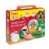 Jovi Play - Fun Kit Pinta con Arena Christmas Ornaments con 8 Botes de Arena + 1 Punzon + 3 Laminas con Diseños Navideños - Colo