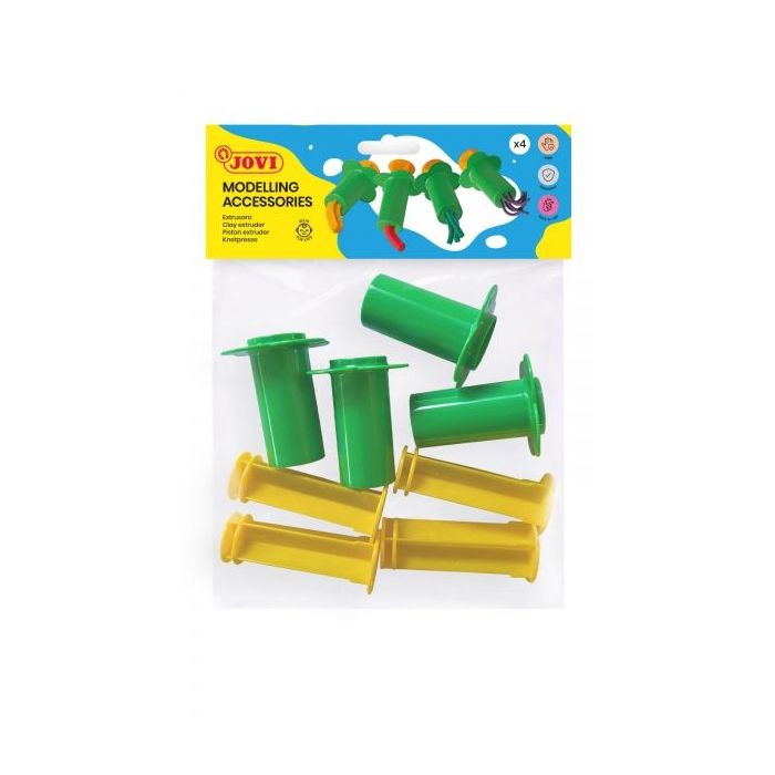 Jovi Soft Dough Blandiver Bolsa Colgable con 4 Extrusoras Formas Diversas - Desarrolla Creatividad y Motricidad Fina - Conoce Co