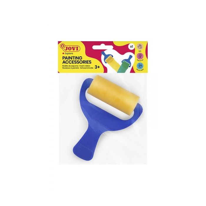 Jovi Painting Accessories Rodillo de Espuma - Mango Resistente - Ideal para Grandes Superficies - Facil Limpieza con Agua y Jabo