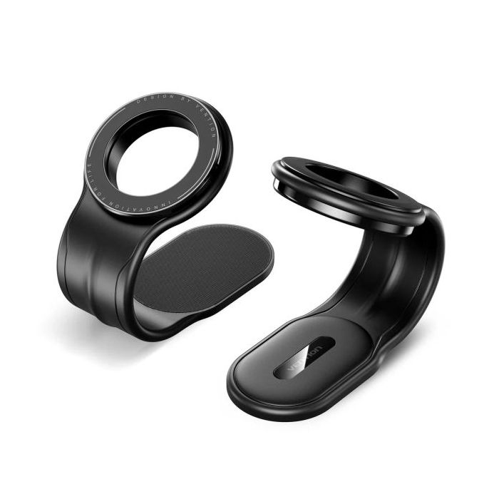 Vention Soporte Magnetico de Smartphone para Coche - Plegable - Base Adhesiva - Velcro - 216.4x66x12.9mm - Color Negro