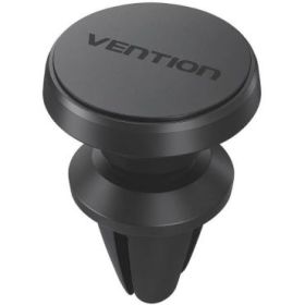 Vention Soporte Magnetico de Smartphone para Coche - Fijacion con Pinza - Aleacion de Aluminio - Silicona - Color Negro