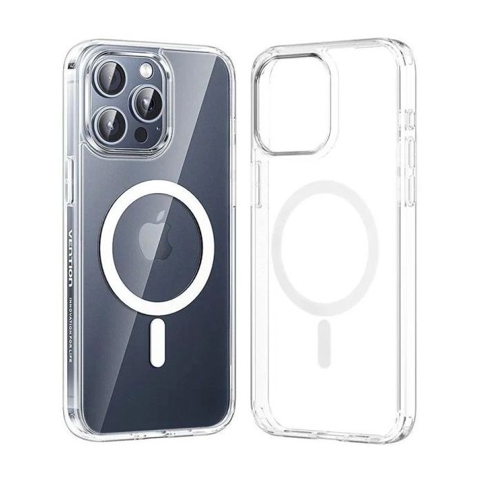 Vention Funda Rigida para Iphone 13 Pro - Anillo Magnetico MagSafe - Color Transparente