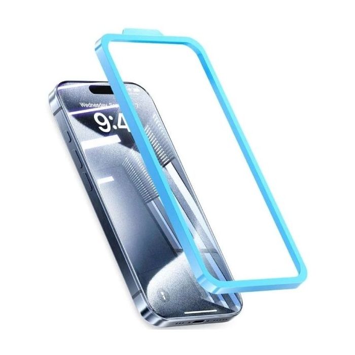 Vention Protector de Pantalla para Iphone 16 Plus - Vidrio Templado - Herramienta de Instalacion - Color Azul