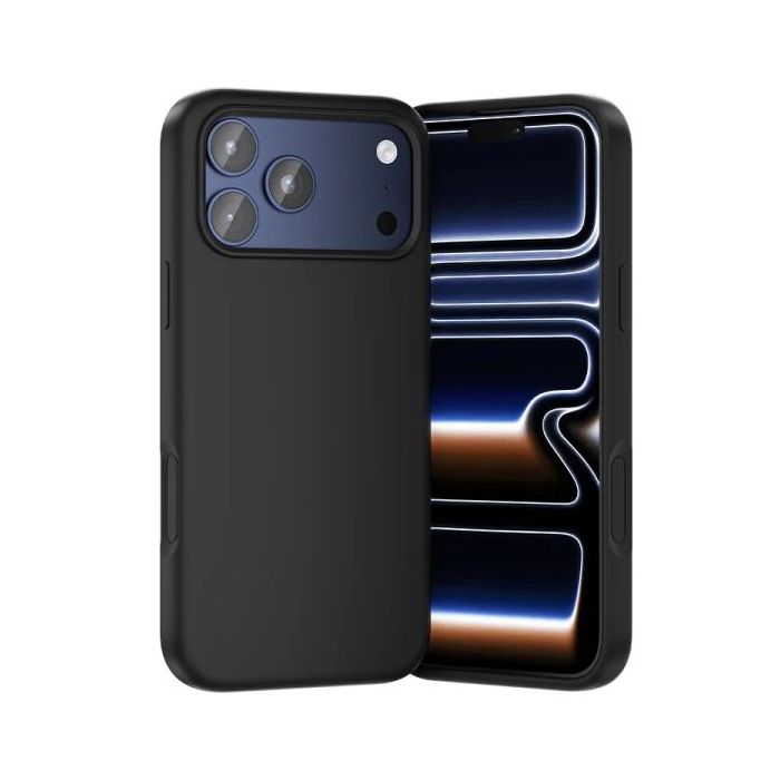 Vention Funda de Silicona para Iphone 17 Pro - Anillo Magnetico MagSafe - Compatible con Carga Inalambrica - Color Negro