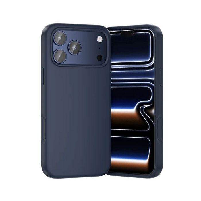 Vention Funda de Silicona para Iphone 17 Pro Max - Anillo Magnetico MagSafe - Incluye Accesorios - Color Azul