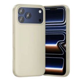 Vention Funda de Silicona para Iphone 17 Pro - Anillo Magnetico MagSafe - Incluye Accesorios - Color Beige