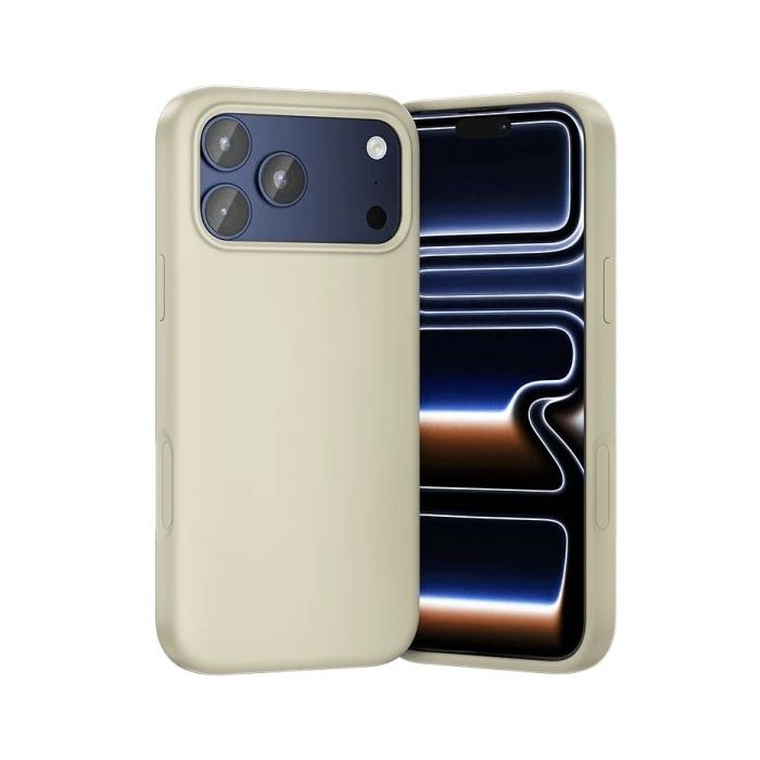 Vention Funda de Silicona para Iphone 17 Pro - Anillo Magnetico MagSafe - Incluye Accesorios - Color Beige