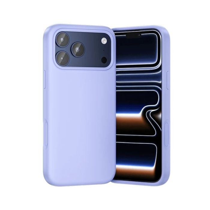 Vention Funda de Silicona para Iphone 17 Pro Max - Anillo Magnetico MagSafe - Compatible con Carga Inalambrica - Color Purpura