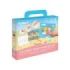 Jovi Kawaii Kit Pinta con Arena con 8 Botes de Arena + 1 Punzon + 3 Laminas con Diseños Kawaii - Colores Surtidos