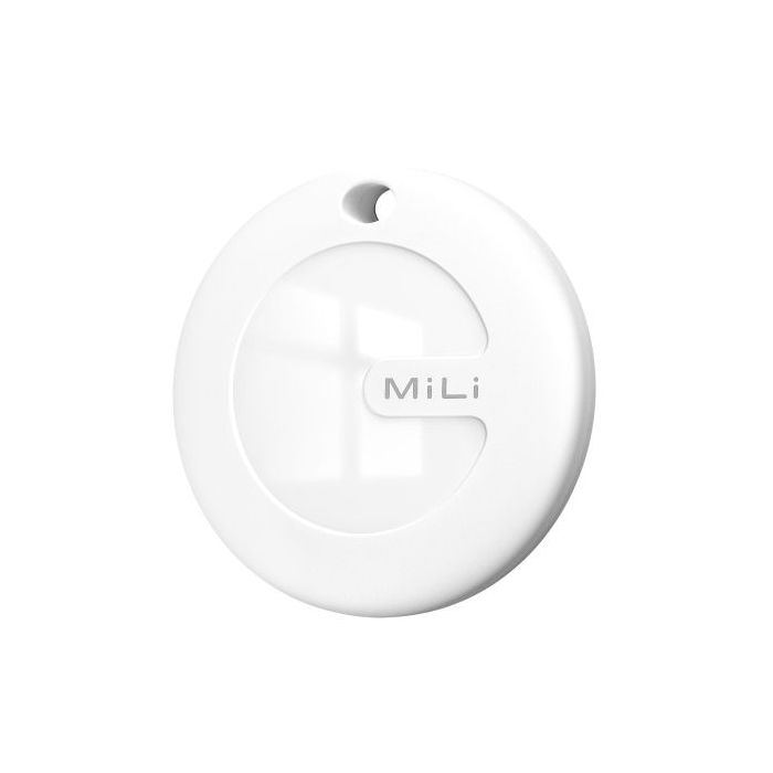Leotec Easy Tag Blanco + Llavero Marron - Compatible con IOS/Android