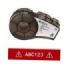 Brady M21-750-595-RD Cinta de Etiquetas Original Vinilo - Texto Blanco sobre Fondo Rojo - Ancho 19,1mm x 6,40m