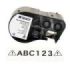 Brady M4C-1000-595-WT-BK Cinta de Etiquetas Original Vinilo - Texto Negro sobre Fondo Blanco - Ancho 25,40mm x 7,62m