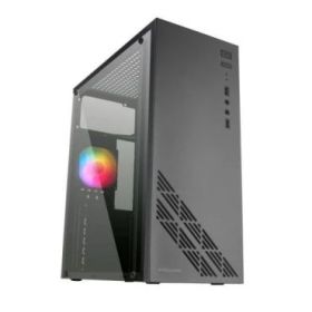 Mars Gaming MC100 Caja Semitorre ATX, Micro ATX, Mini-ITX - Panel Lateral Acrilico - Tamaño HDD 2.5 , 3.5  - USB-A 3.0, USB-A 2.