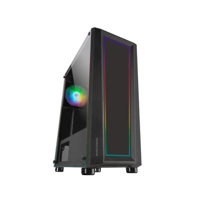 Mars Gaming MC-ART Caja Semitorre ATX, Micro ATX, Mini-ITX - Frontal y Lateral Cristal Templado en los que podras Crear tus Dise