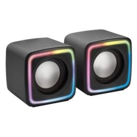 Mars Gaming MC-CUBE Minitorre Micro-ATX/Mini-ITX - Vidrio Templado Continuo Frontal y Lateral - Ventilador ARGB de 120mm - USB-C