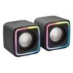 Mars Gaming MC-CUBE Minitorre Micro-ATX/Mini-ITX - Vidrio Templado Continuo Frontal y Lateral - Ventilador ARGB de 120mm - USB-C