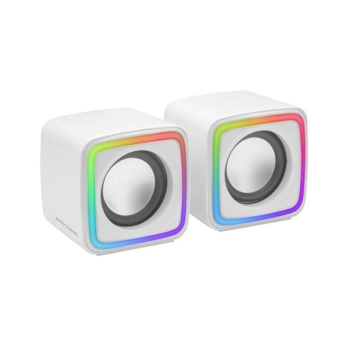 Mars Gaming MC-CUBE Minitorre Micro-ATX/Mini-ITX - Vidrio Templado Continuo Frontal y Lateral - Ventilador ARGB de 120mm - USB-C