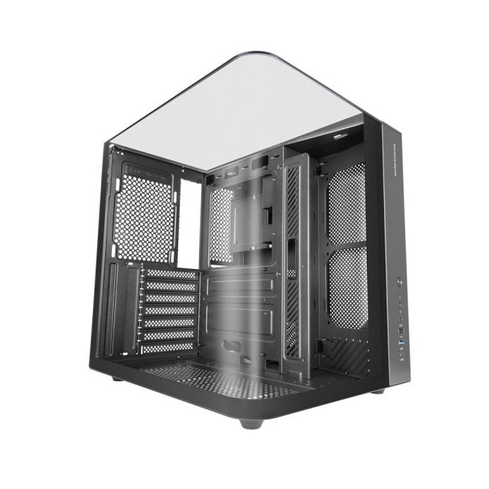 Mars Gaming MC-INFINIOLITE Caja Torre ATX - Estructura de Doble Camara - Vidrio Templado Curvo y Superior - USB-C - USB 3.0 - US