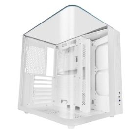 Mars Gaming MC-INFINIOLITE Caja Torre ATX - Estructura de Doble Camara - Vidrio Templado Curvo y Superior - USB-C - USB 3.0 - US