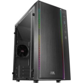 Mars Gaming MCM Caja Minitorre Micro ATX, Mini-ITX - Panel Lateral Acrilico - Iluminacion RGB - Tamaño HDD 2.5 , 3.5  - USB-A 3.
