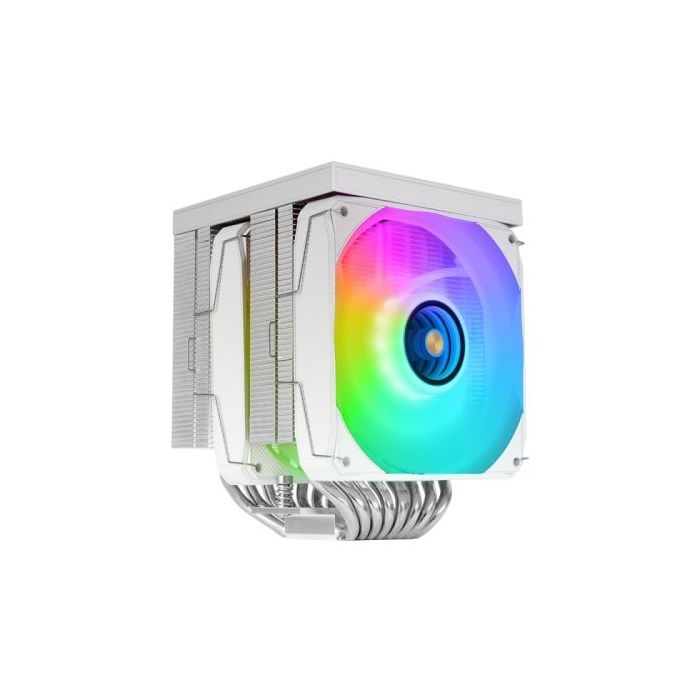 Mars Gaming MCPU-LCDPRO Disipador CPU - Potencia TDP hasta 380W - 8 Tubos - 2 Ventiladores PWM FDB de 120mm - 2300rpm - Pantalla