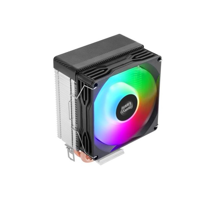 Mars Gaming MCPU-X2 Disipador CPU - Potencia TDP hasta 150W - 2 Tubos - Silencioso - Ventilador PWM FDB de 120mm - Incluye Acces