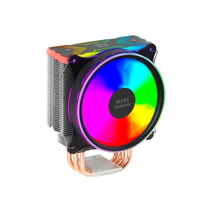 Mars Gaming MCPUXU9 Disipador CPU - Doble torre - Ventiladores hibridos ultrasilenciosos - 9 heatpipes de cobre - HCT Ultra hast