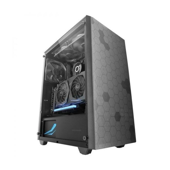 Mars Gaming MC-Q3 Semitorre Profesional - Cristal Templado - Doble Rejilla Magnetica - Ventilador FDB 120mm - Soporte Refrigerac